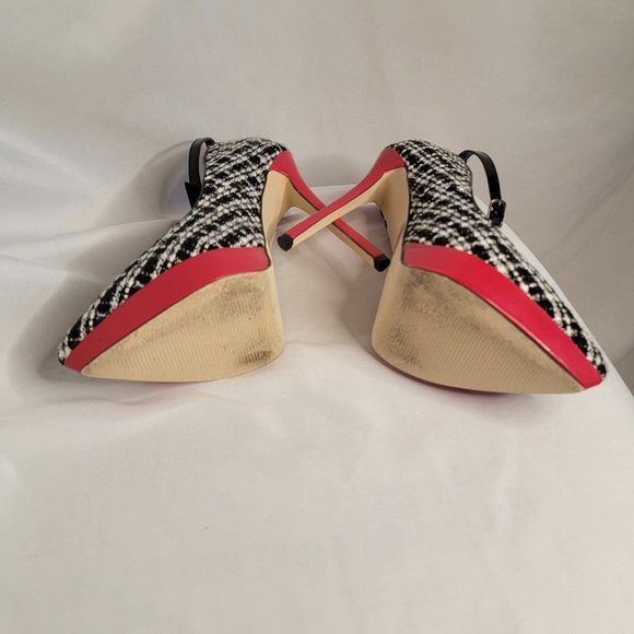 MADISON ASHLEE Heels; Black/Red; Size 9 - Picture 5 of 8